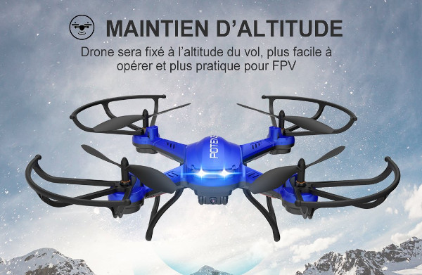 drone F181DH de face en vol