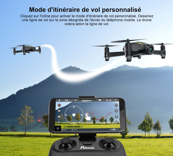 U36W drone Potensic en vol